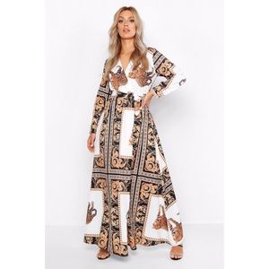 Plus Chain Print Maxi Dress